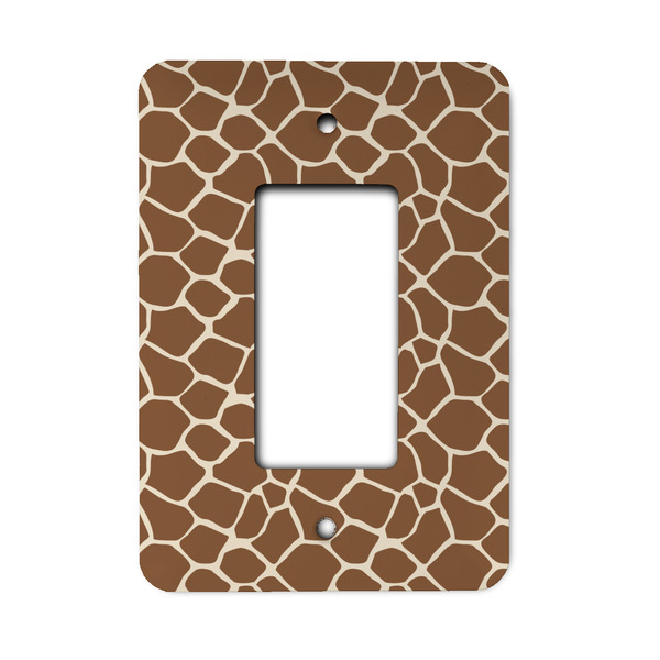 Custom Giraffe Print Rocker Style Light Switch Cover