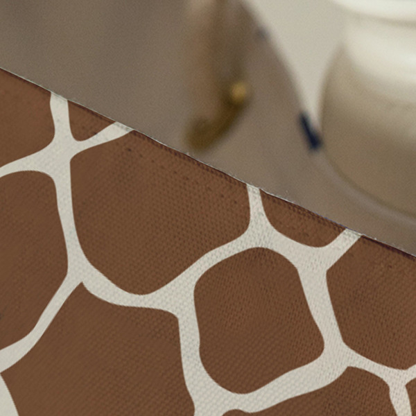 Giraffe Print Large Rope Tote - Close Up View