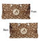Giraffe Print Large Rope Tote - From & Back View
