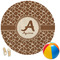 Giraffe Print Round Beach Towel (Personalized)