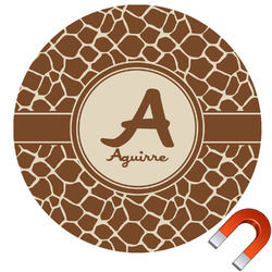 Giraffe Print Car Magnet (Personalized)