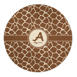 Giraffe Print 5' Round Indoor Area Rug (Personalized)