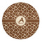 Giraffe Print 5' Round Indoor Area Rug (Personalized)