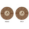 Giraffe Print Round Linen Placemats - APPROVAL (double sided)