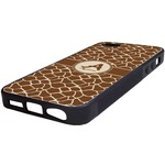 Giraffe Print Rubber iPhone 5/5S Phone Case (Personalized)
