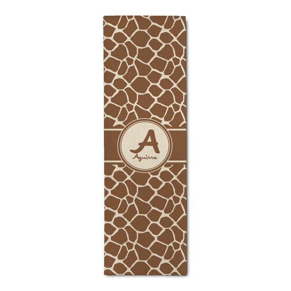 Custom Giraffe Print Runner Rug - 2.5'x8' w/ Name and Initial