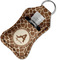 Giraffe Print Sanitizer Holder Keychain - Small in Case