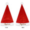 Giraffe Print Santa Hat - Front & Back (Personalized)