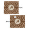 Giraffe Print Security Blanket - Front & Back View