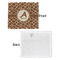Giraffe Print Security Blanket - Front & White Back View