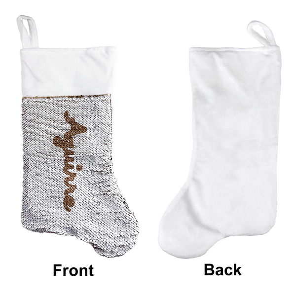 Giraffe Print Sequin Stocking - Approval