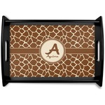 Giraffe Print Wooden Tray (Personalized)
