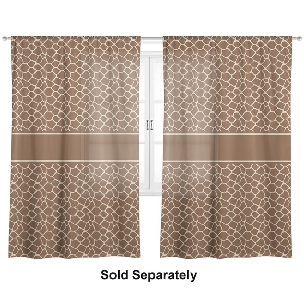 Giraffe Print Sheer Curtains