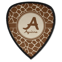 Giraffe Print Iron on Shield Patch A w/ Name and Initial