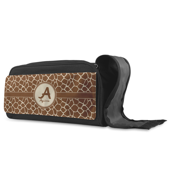 Giraffe Print Shoe Bags - ANGLE (Open)