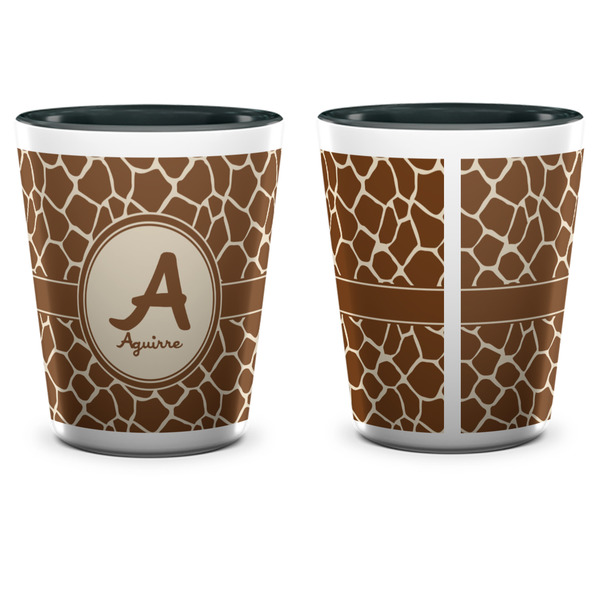 Giraffe Print Shot Glass - Two Tone - APPROVAL