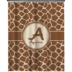 Giraffe Print Extra Long Shower Curtain - 70"x84" (Personalized)