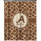 Giraffe Print Extra Long Shower Curtain - 70"x84" (Personalized)