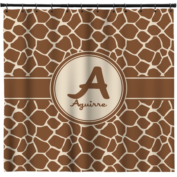 Custom Giraffe Print Shower Curtain (Personalized)