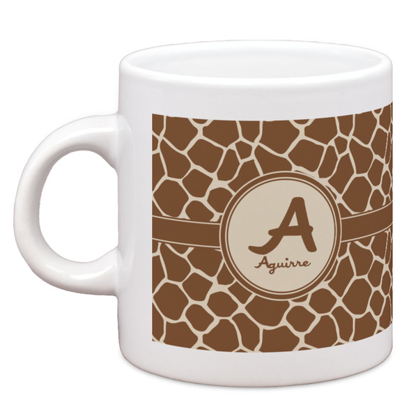 Giraffe Print Single Shot Espresso Cup - Single Front
