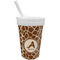 Giraffe Print Sippy Cup with Straw (Personalized)