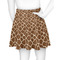 Giraffe Print Skater Skirt - Back
