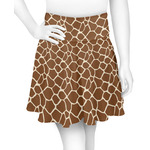 Giraffe Print Skater Skirt - 2X Large