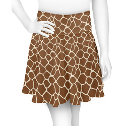 Giraffe Print Skater Skirt - Large (Personalized)
