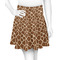 Giraffe Print Skater Skirt - Front