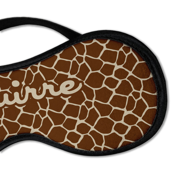 Giraffe Print Sleeping Eye Mask - DETAIL Large