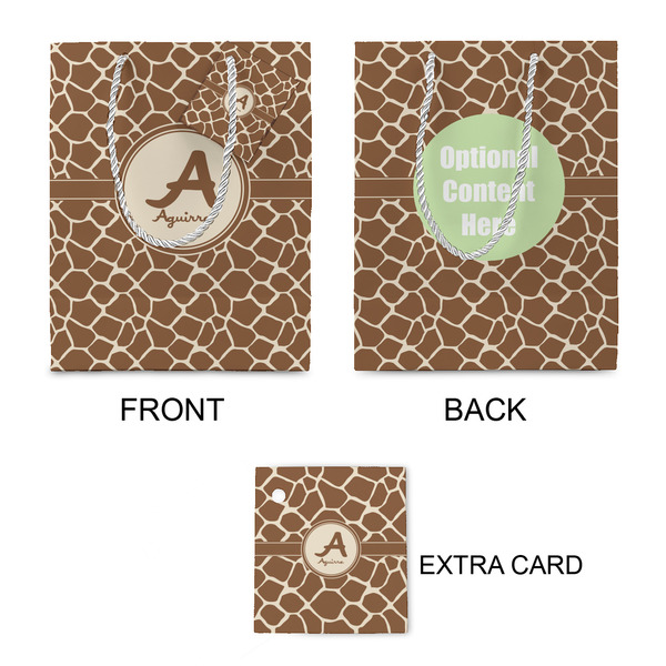 Giraffe Print Small Gift Bag - Approval