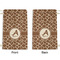 Giraffe Print Small Laundry Bag - Front & Back View