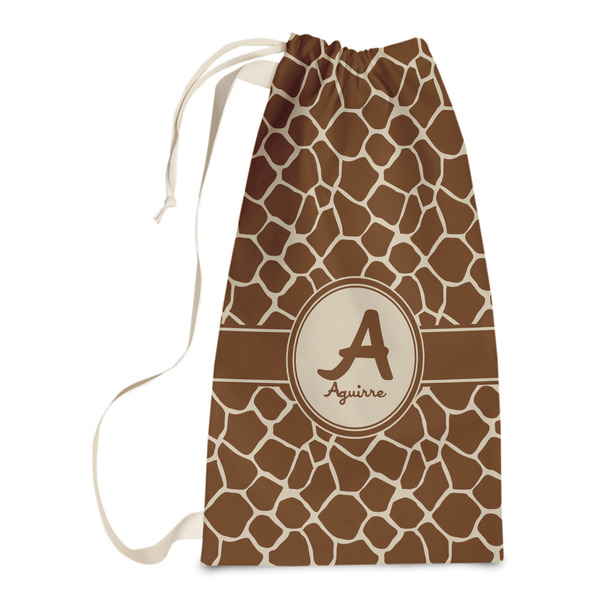 Custom Giraffe Print Laundry Bags - Small (Personalized)