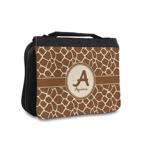 Custom Giraffe Print Toiletry Bag - Small (Personalized)