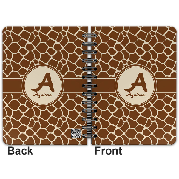 Giraffe Print Spiral Journal 5 x 7 - Apvl