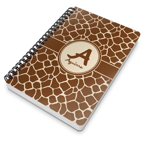 Giraffe Print Spiral Journal 7 x 10 - Main