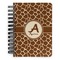 Giraffe Print Spiral Notebook - 5x7 w/ Name and Initial