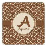 Giraffe Print Square Decal - XLarge (Personalized)