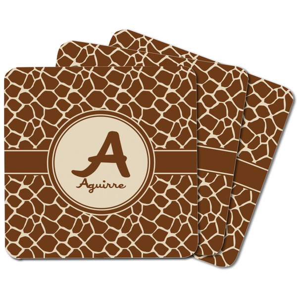 Giraffe Print Square Fridge Magnet - MAIN