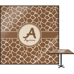 Giraffe Print Square Table Top - 30" (Personalized)