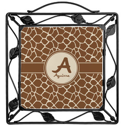Giraffe Print Square Trivet (Personalized)