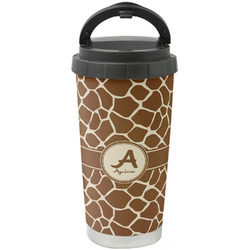 Giraffe Print Stainless Steel Coffee Tumbler (Personalized)