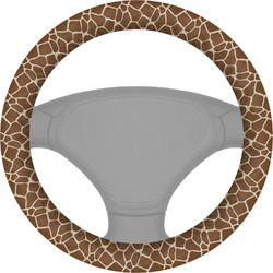 Giraffe Print Steering Wheel Cover (Personalized)