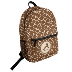 Giraffe Print Student Backpack (Personalized)
