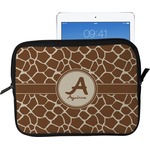 Giraffe Print Tablet Case / Sleeve - Large (Personalized)
