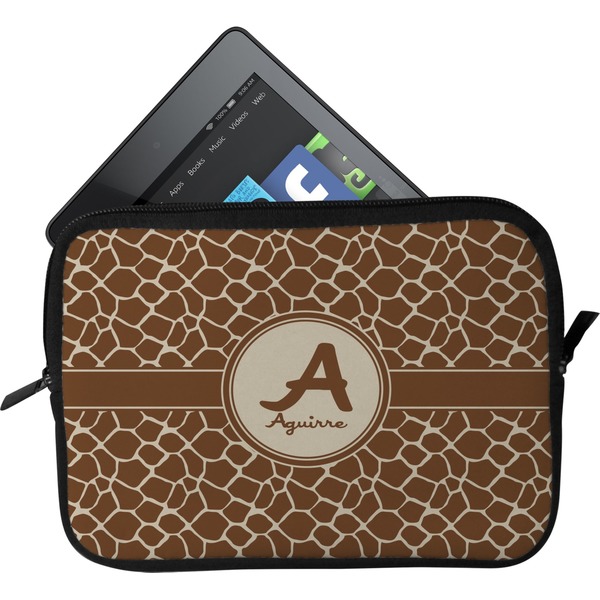 Custom Giraffe Print Tablet Case / Sleeve - Small (Personalized)