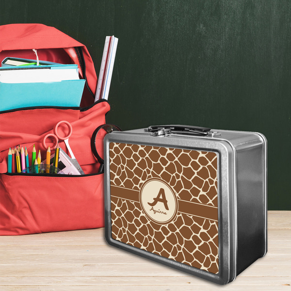 Giraffe Print Tin Lunchbox - LIFESTYLE