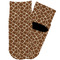 Giraffe Print Toddler Ankle Socks - Single Pair - Front and Back