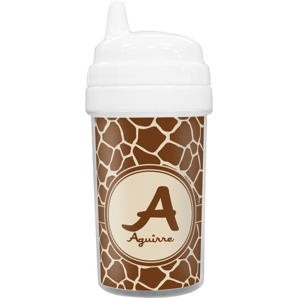 Custom Giraffe Print Sippy Cup (Personalized)