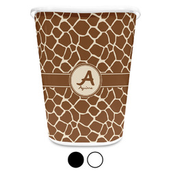 Giraffe Print Waste Basket (Personalized)